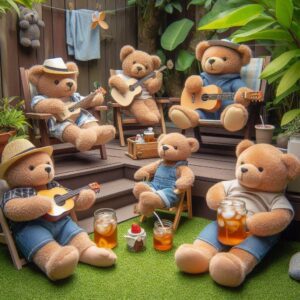 Bears_Practicing The band chillin and practicing